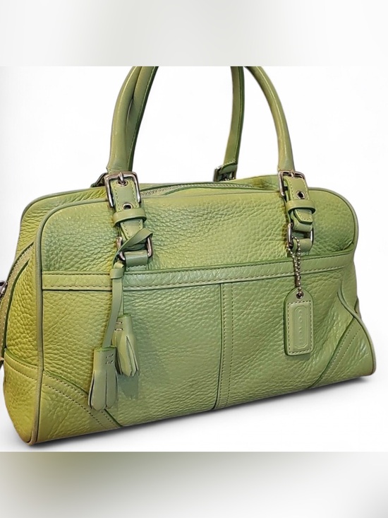 Coach Handbags - RARE Vintage COACH F10690 Chelsea
Pebbled Leather Tassel Satchel
Handbag